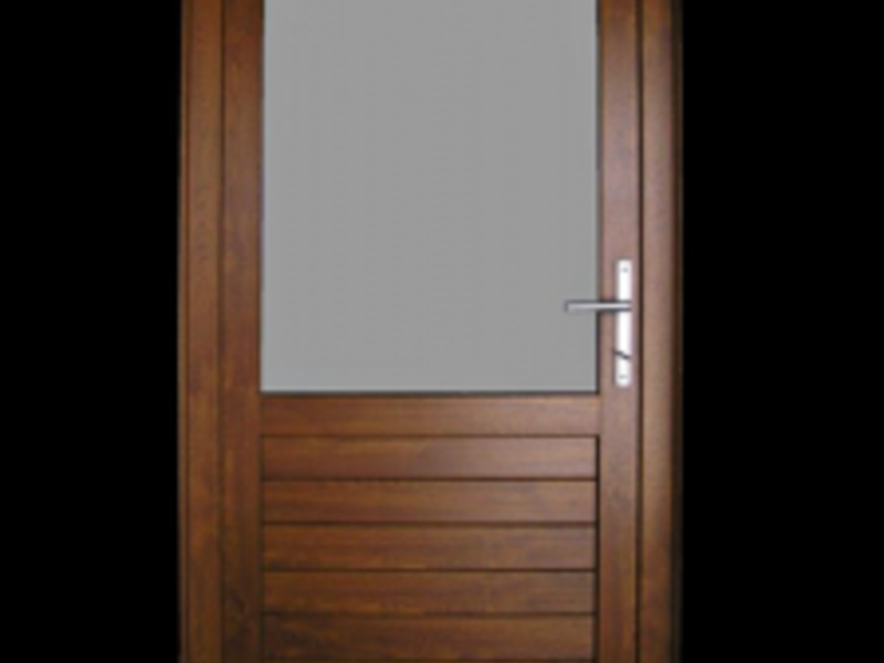 Puerta de PVC Exterior con Fijo  Puertas de pvc exterior, Puertas pvc,  Puertas de aluminio
