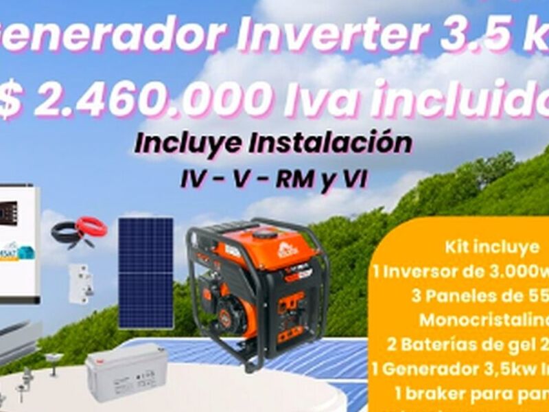 Kit solar generador Chile