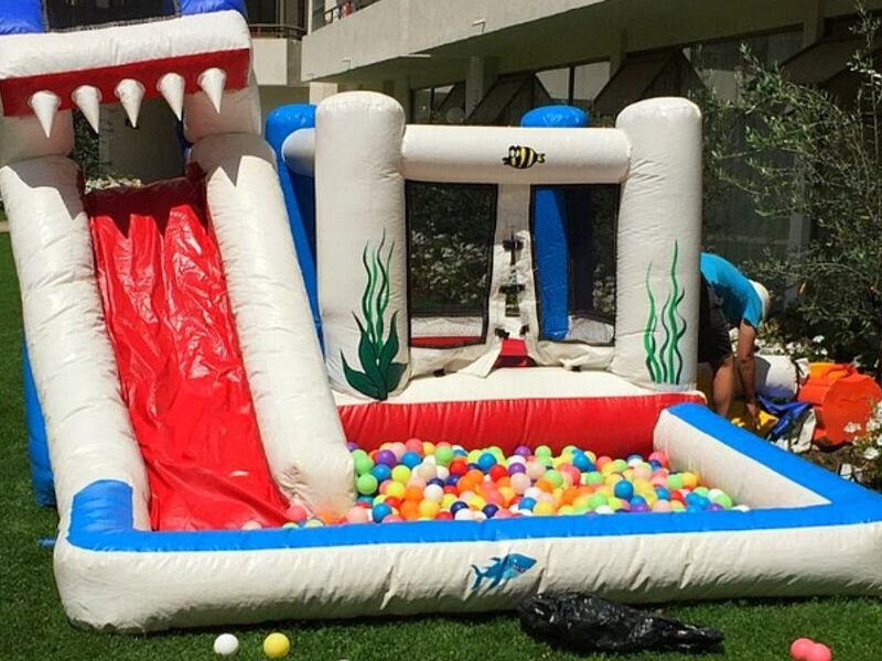 Inflable piscina tiburón Chile