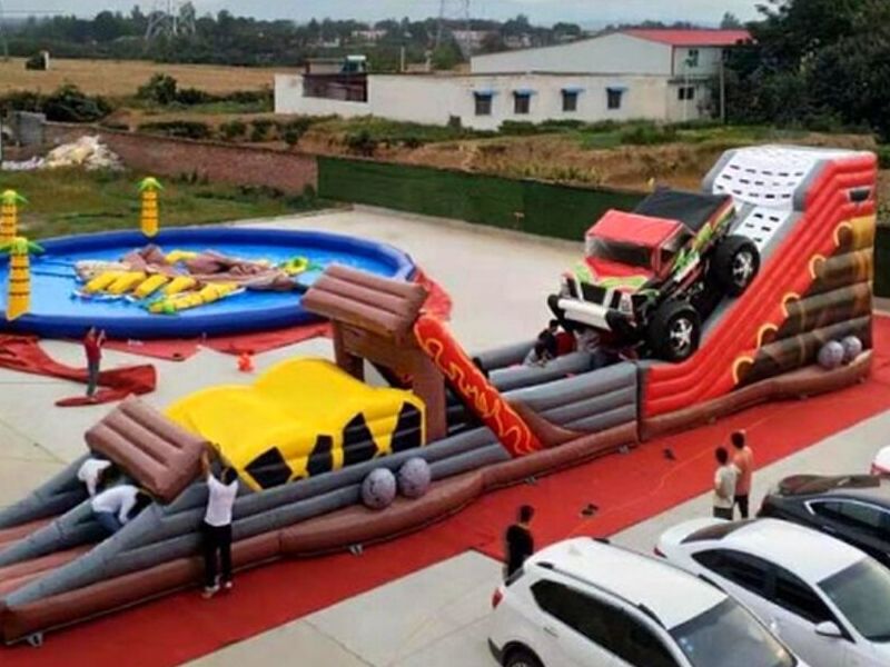 Inflable carrera demoledora Chile