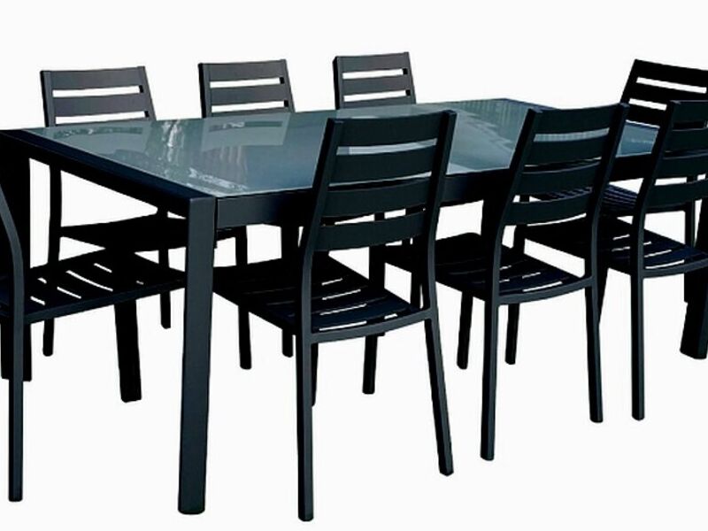 Juego Terraza Comedor Niza Gris Light Chile