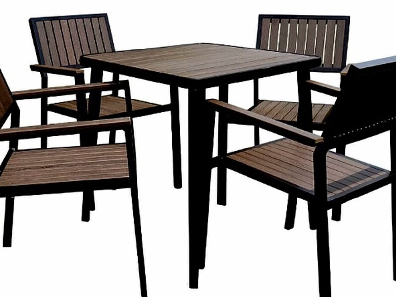 Juego Terraza Comedor Rodas Coffee Chile