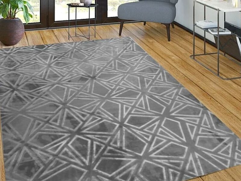 Alfombra Mink Triangle Gris