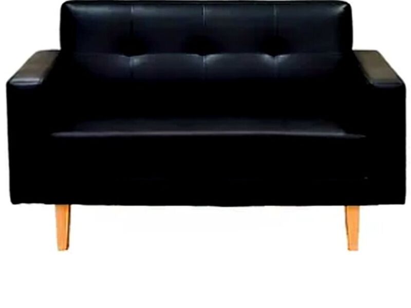 Sofa cuerina color negro Chile