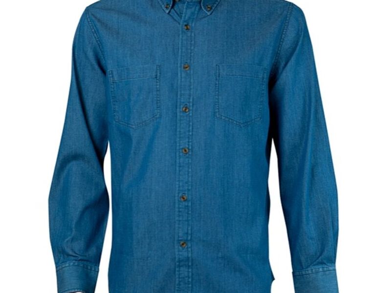 Camisa Denim Azul manga larga