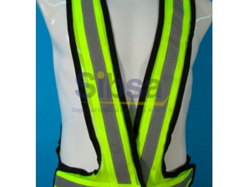 CHALECO TIPO BANDA VERDE LIMON