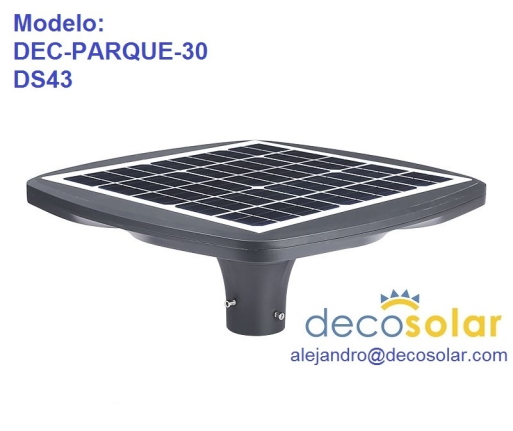 Lum. Solar Ornamental DEC-PARQUE-30 DS43