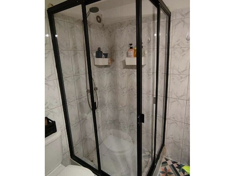 Shower L vidrio transparente