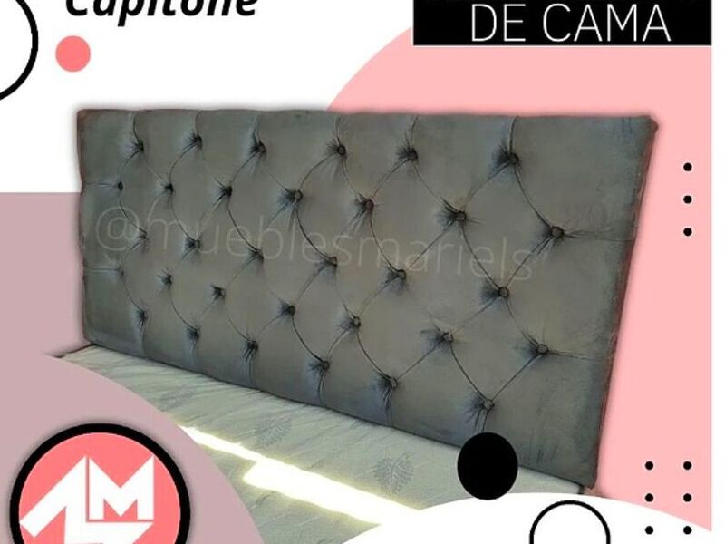 Respaldo Cama Capitoné Santiago