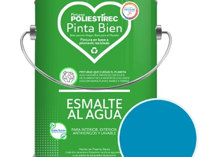 Esmalte agua azul piedra Chile 