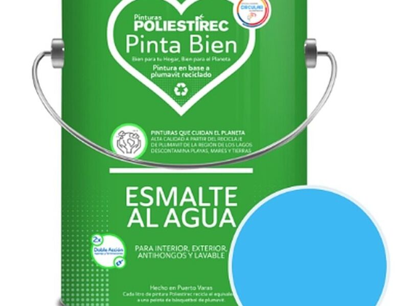 Esmalte agua celeste Chile 
