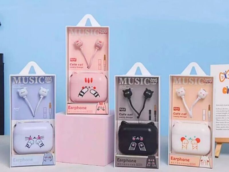 Audifonos Auricular Kawaii Gato Cute Cat