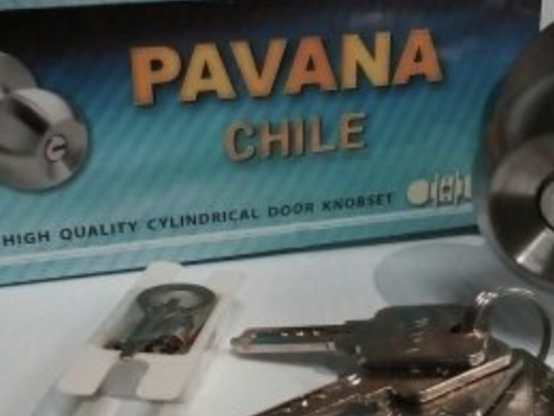CERRADURA POMO PLATEADO CHILE