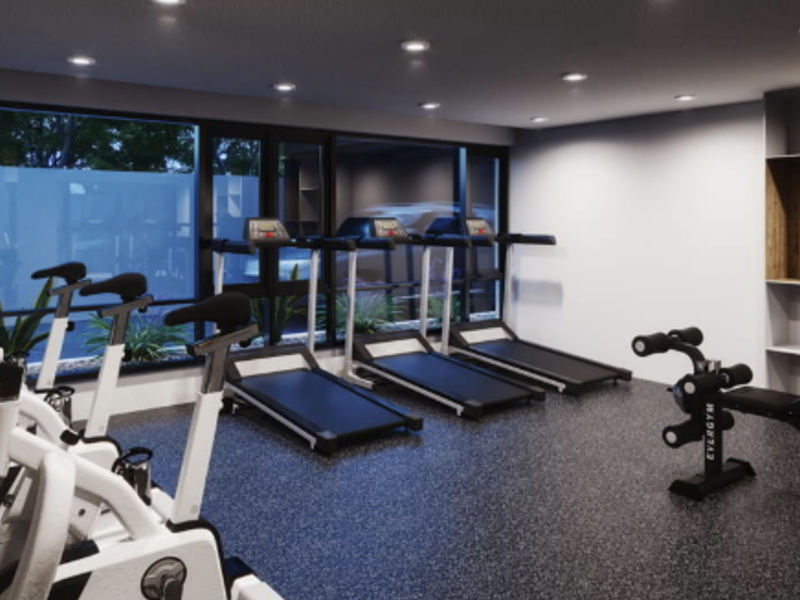 Render 3D Gimnasio Chile