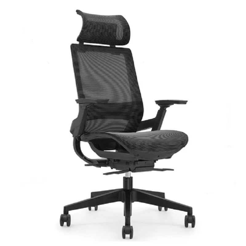 Sillón Ergonómico Gerencial de Oficina y escritorio con Cabecero Modelo Embrace Cuatro Rios.Santiago