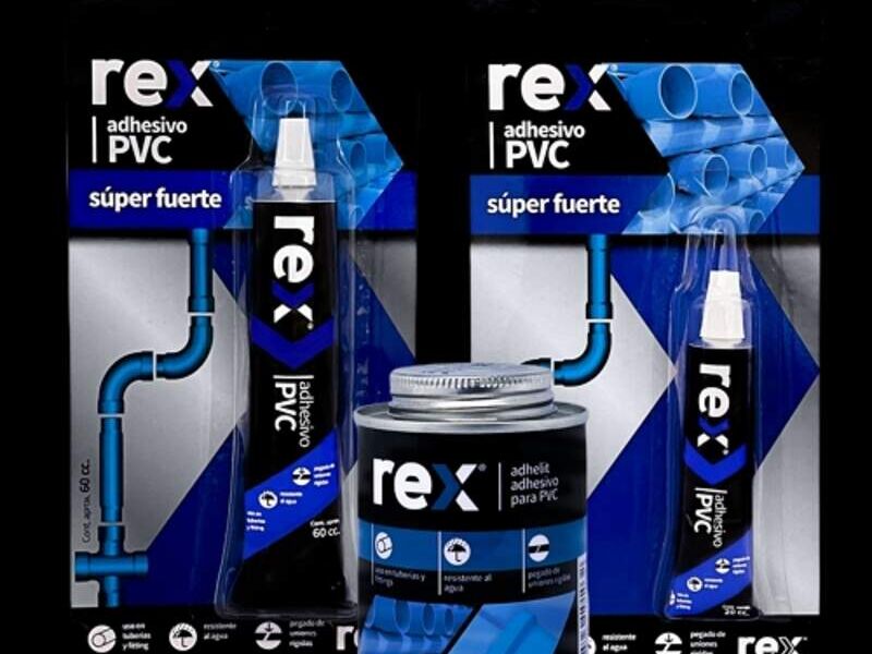 Adhesivo PVC para tuberías Rex San Bernardo