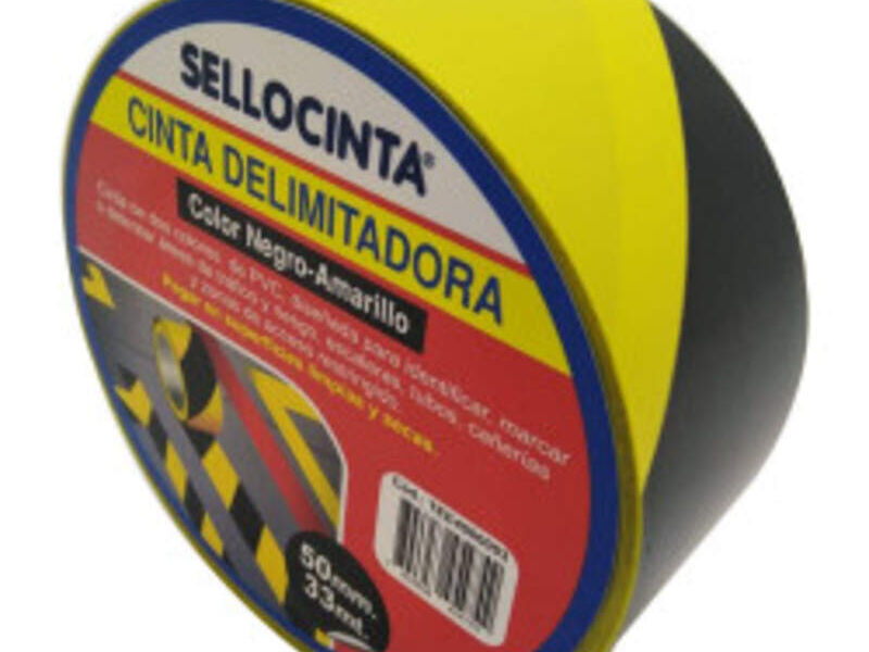 Cinta Delimitadora Amarillo y Negro Santiago