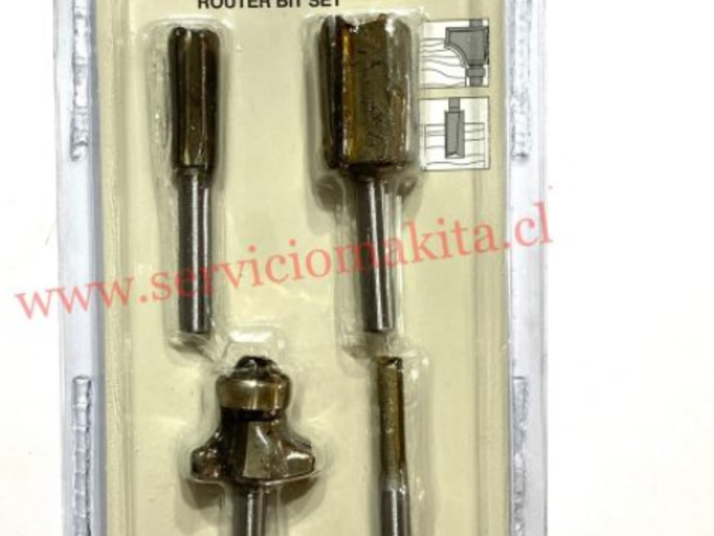 Set 4 Fresas Makita