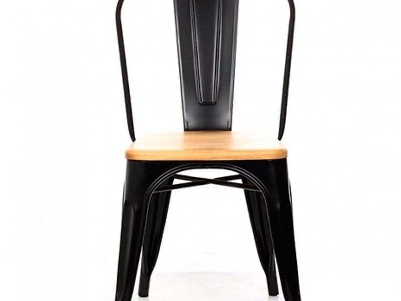 Silla Tolix Madera Negra Santiago