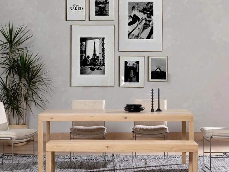 Mesa de comedor de madera sol Santiago