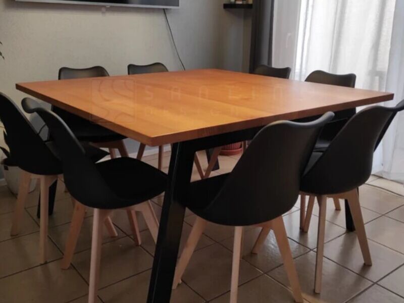 Comedor Cuadrado Venecia madera Santiago