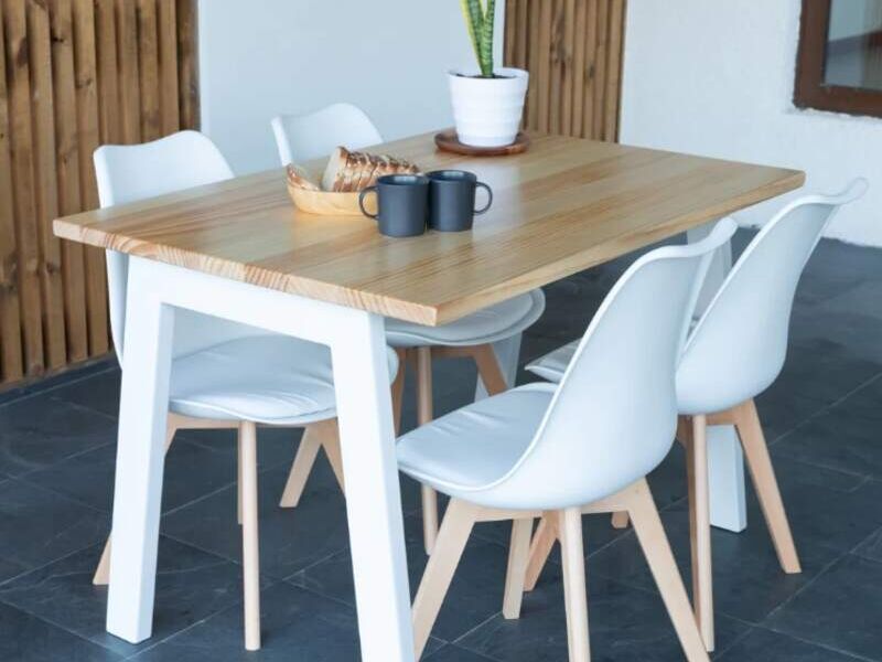 Comedor Industrial 4 Sillas Venecia Santiago