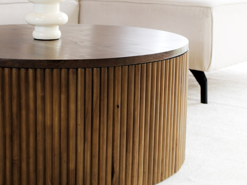 Mesa Cavali madera alistonada Santiago