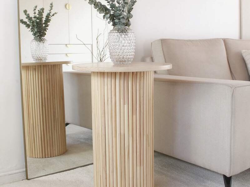 Mesa Mónaco Madera alistonada Santiago