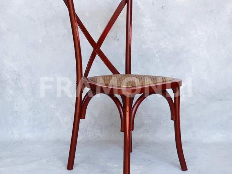 Silla Crossback Rojo Vintage Vitacura