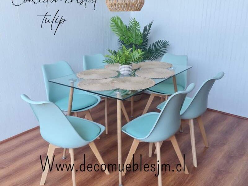 Comedor Elena Rectangular vidrio Concepción	