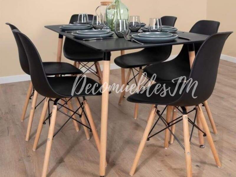 Comedor Eames Clásico negro Concepción	