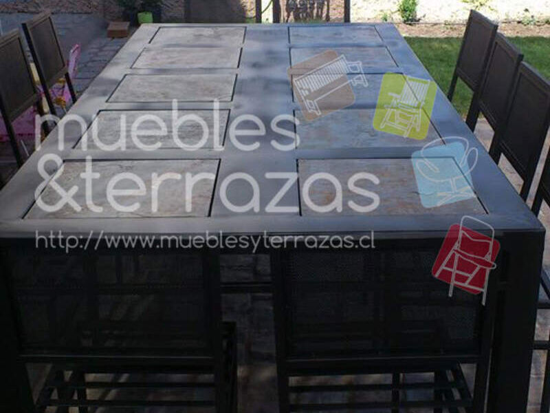 Comedor 12 Piedra Pizarra