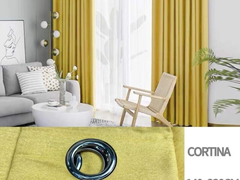 Cortina Lino Amarillo Maipú