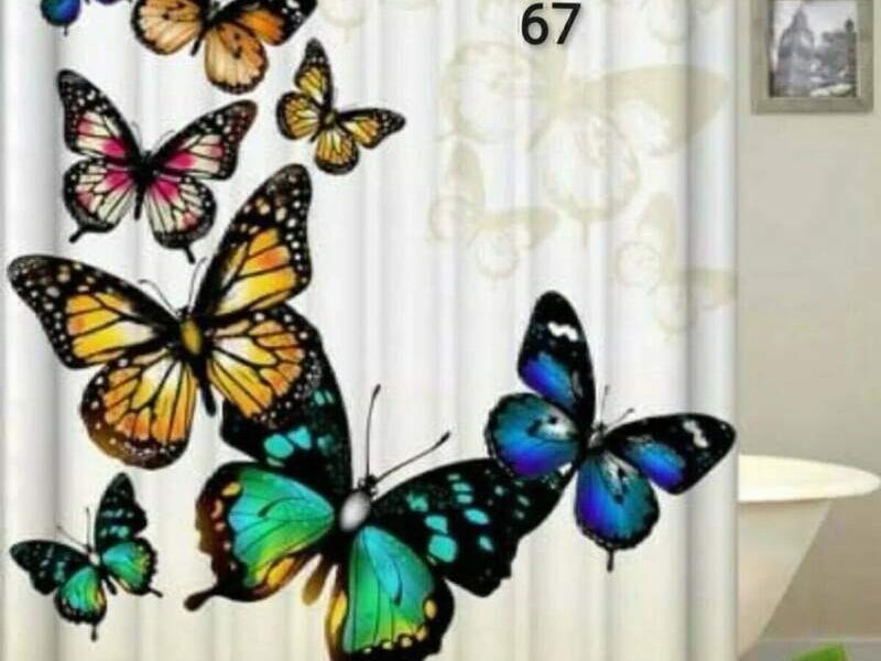Cortina de Baño Mariposas Maipú