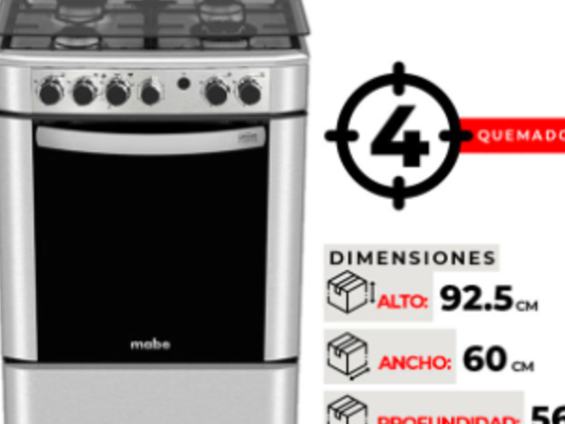 Cocina Mabe ANDES60TX4 San Joaquin 