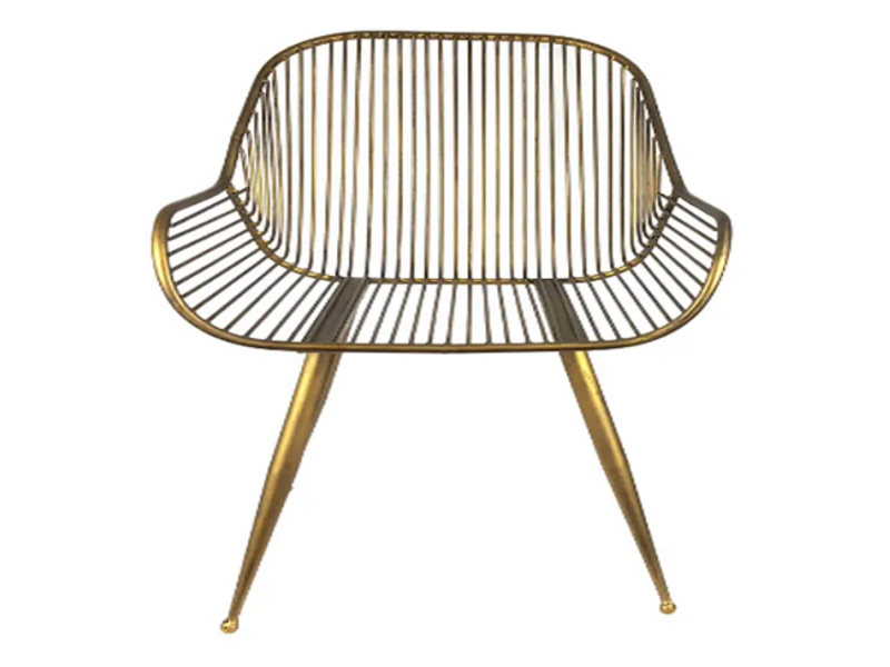 Silla Metal Dorada Viña Mar