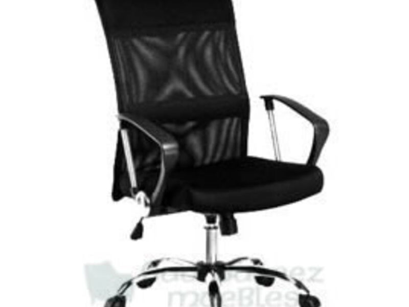 Sillon ejecutivo base cromada