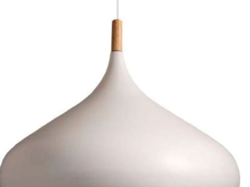 Lámpara colgante nórdica madera Santiago