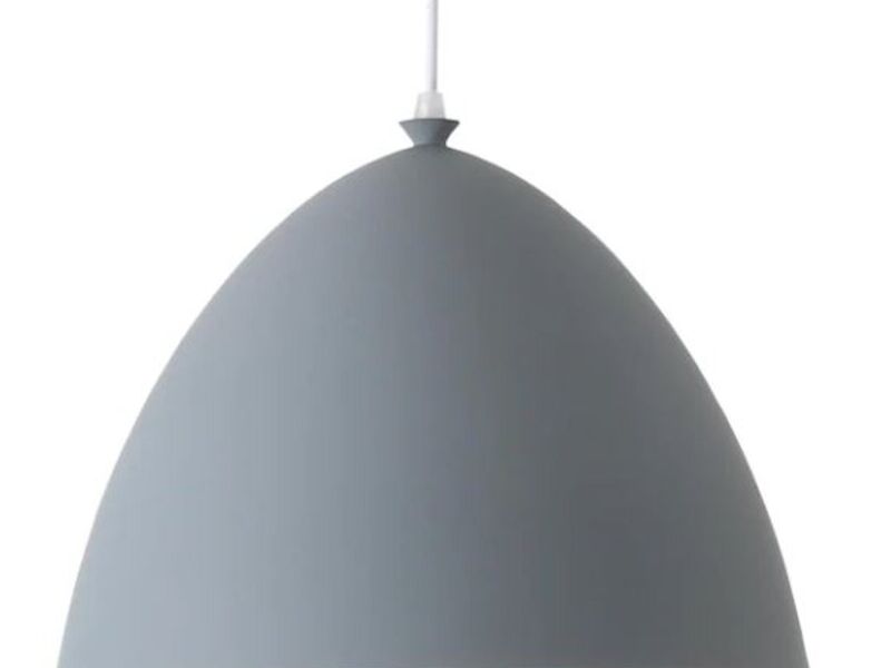 Lámpara colgante campana gris Santiago