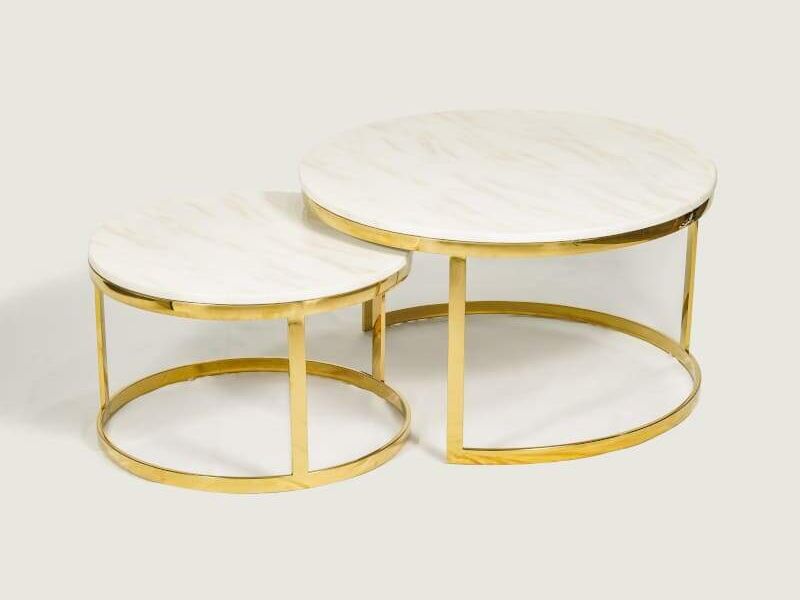 Set Mesa Marmoleada Gold Iquique