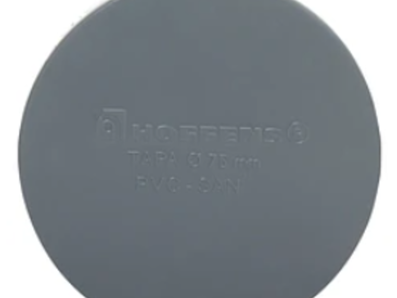 TAPA PVC SANITARIO GRIS 75 MM $400 Laja