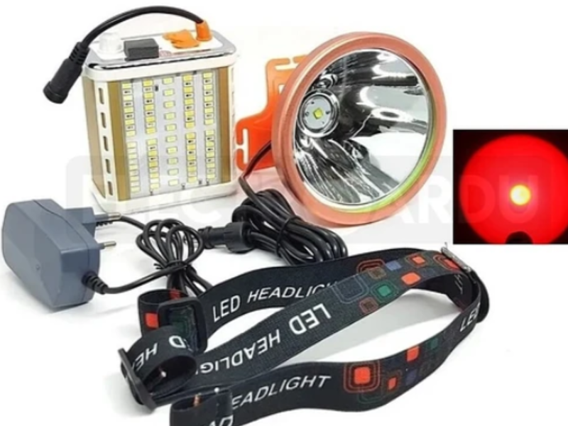 Foco Led Caza 800w Rojo Viña 