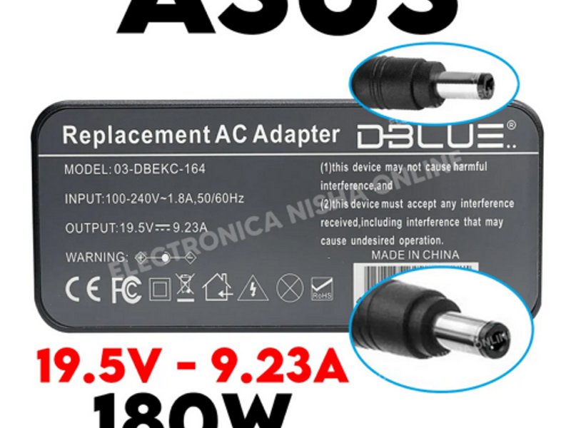 Cargador Asus 19.5V 9.23A Viña Mar