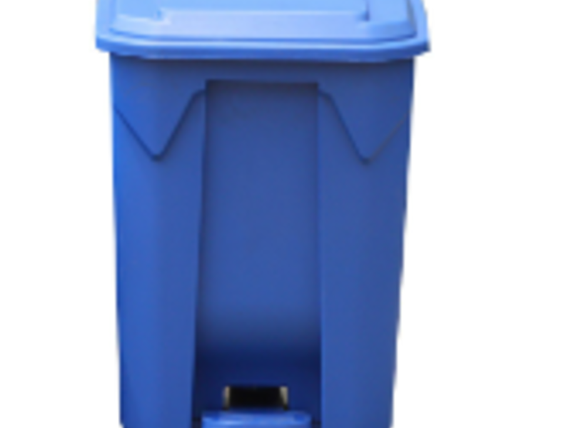 Basurero 40 Litros Pedal Azul  Santiago 