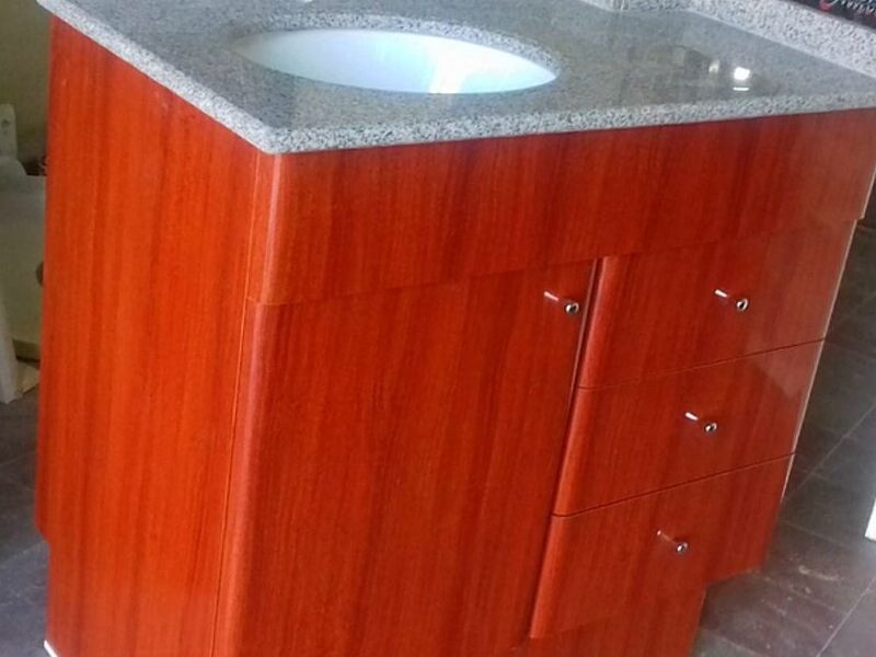 Mueble baño naranja Chile