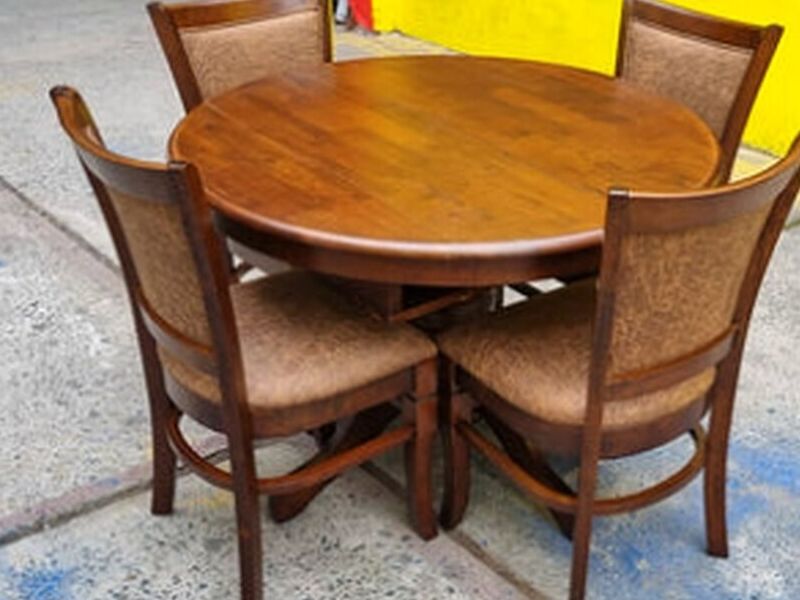 comedor redondo 4 sillas