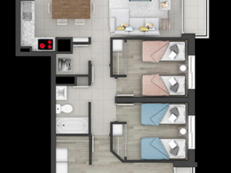 Venta Apartamento edificio Ebano Chile