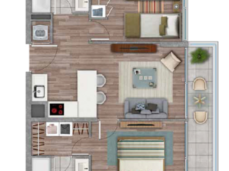 Venta Apartamento edificio Garden sChile