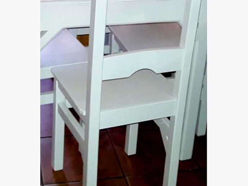 SILLA COMEDOR BLANCO CHILE