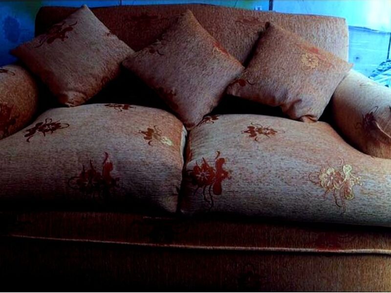 SOFA DOS PLAZAS ROJO CHILE